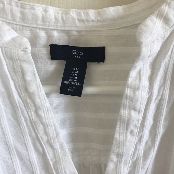 White Ribbed Blouse - Picture 2 of 3